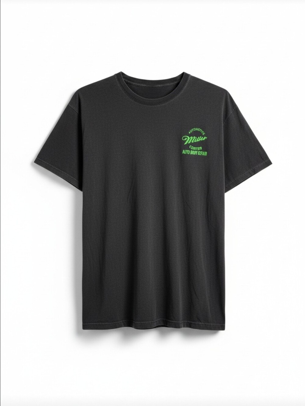 Vintage Miller Automotive Auto Body Repair Faded Black T-Shirt XL